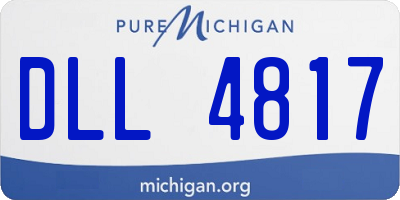 MI license plate DLL4817