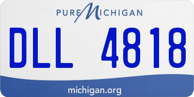 MI license plate DLL4818