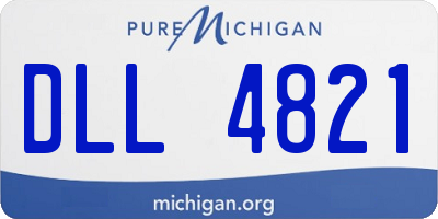 MI license plate DLL4821
