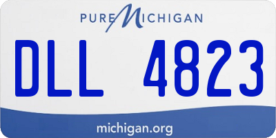 MI license plate DLL4823