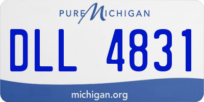 MI license plate DLL4831