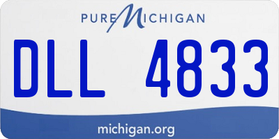 MI license plate DLL4833