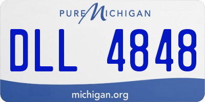 MI license plate DLL4848