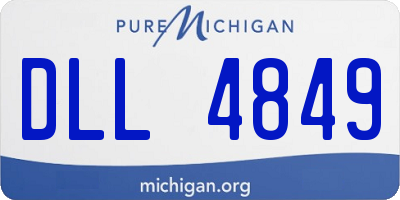 MI license plate DLL4849