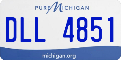 MI license plate DLL4851