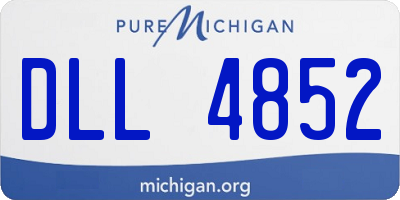 MI license plate DLL4852