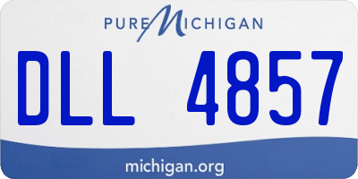 MI license plate DLL4857