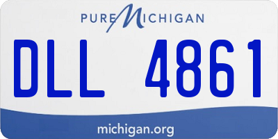 MI license plate DLL4861