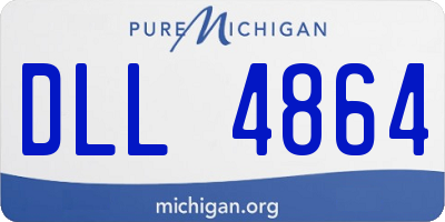 MI license plate DLL4864