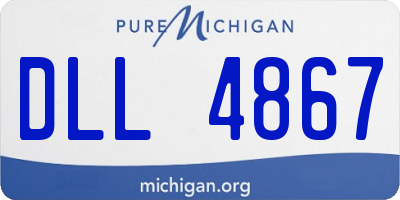 MI license plate DLL4867