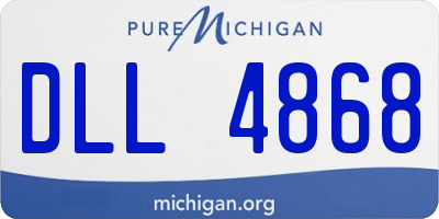 MI license plate DLL4868