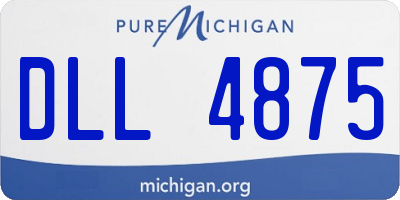 MI license plate DLL4875