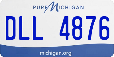MI license plate DLL4876
