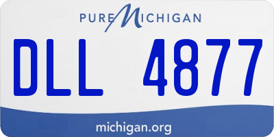 MI license plate DLL4877