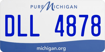 MI license plate DLL4878