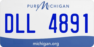 MI license plate DLL4891