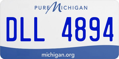 MI license plate DLL4894