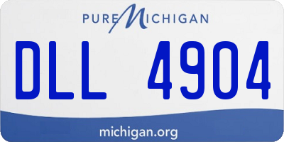 MI license plate DLL4904