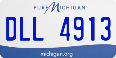 MI license plate DLL4913