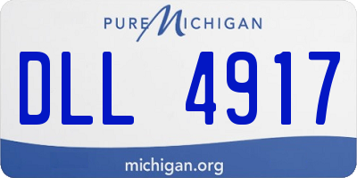 MI license plate DLL4917