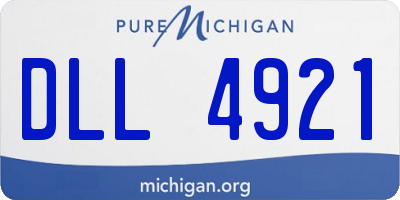 MI license plate DLL4921