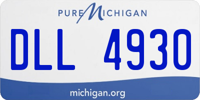 MI license plate DLL4930