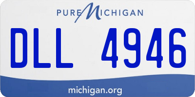 MI license plate DLL4946