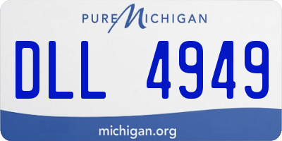 MI license plate DLL4949