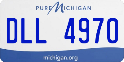 MI license plate DLL4970