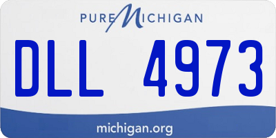 MI license plate DLL4973