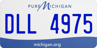 MI license plate DLL4975