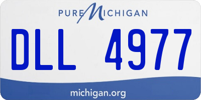 MI license plate DLL4977
