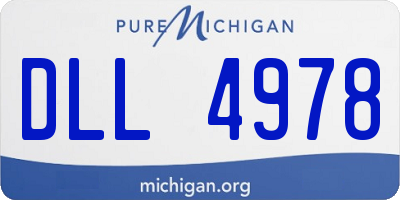 MI license plate DLL4978