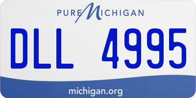 MI license plate DLL4995