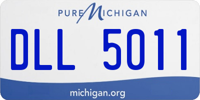 MI license plate DLL5011