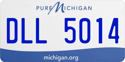 MI license plate DLL5014