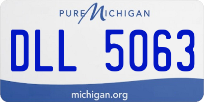 MI license plate DLL5063