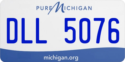 MI license plate DLL5076