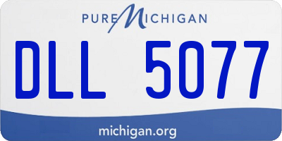 MI license plate DLL5077