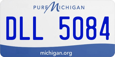 MI license plate DLL5084
