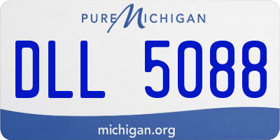 MI license plate DLL5088