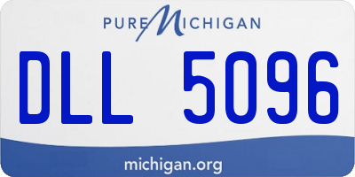 MI license plate DLL5096