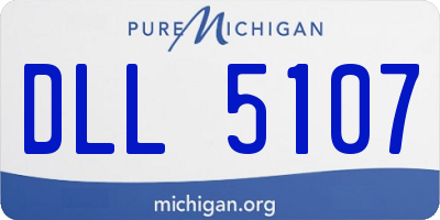 MI license plate DLL5107