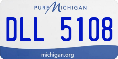 MI license plate DLL5108