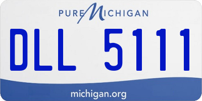MI license plate DLL5111