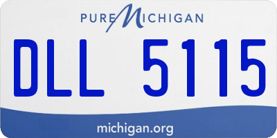 MI license plate DLL5115