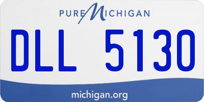MI license plate DLL5130