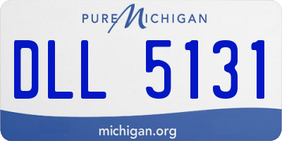 MI license plate DLL5131