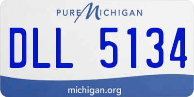 MI license plate DLL5134