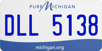 MI license plate DLL5138